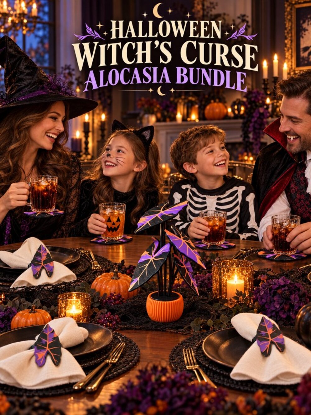 Halloween Witch’s Curse Alocasia Bundle